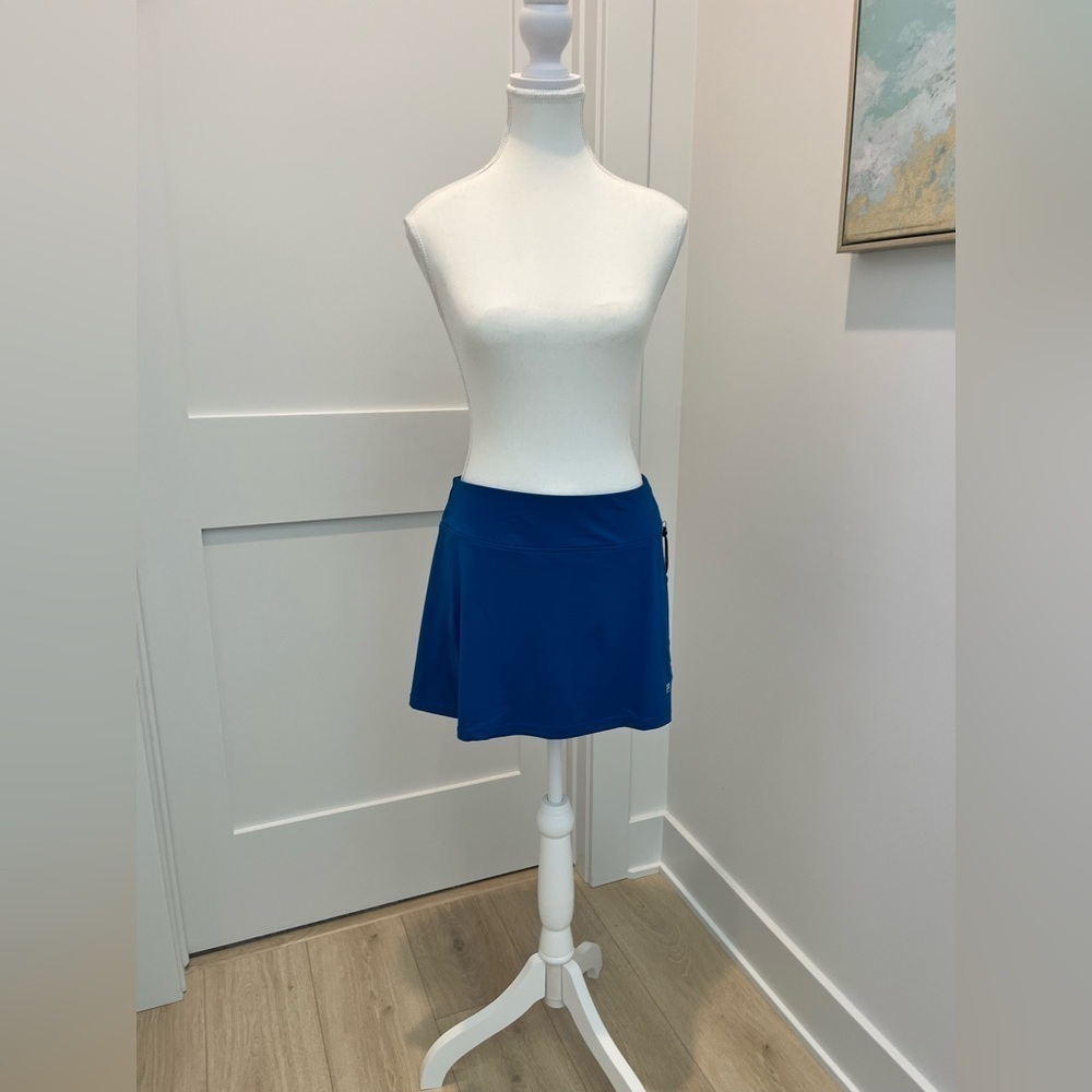 FILA PerformaEnergy tennis A-Line skort blue NEW sweat wicking stretchy medium